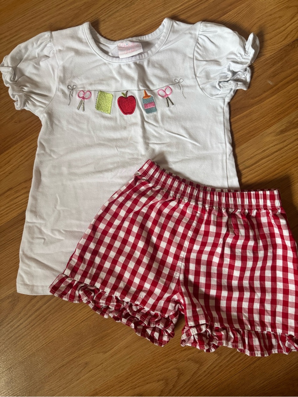 Stitchy Fish Back to School Matching Shorts Set 5